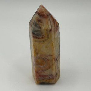 Crazy Lace Agate Obelisk Tower Crystal